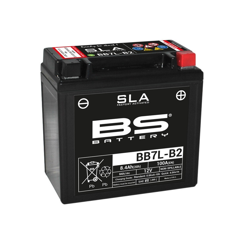 Batterie BS BATTERY BB7L B2 SLA sans entretien activée usine