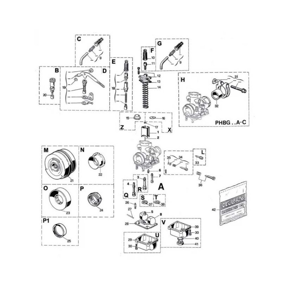 Carburateur Dell Orto Phbg Ds Mm