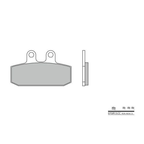 Plaquettes de frein avant Brembo 07GR13CC