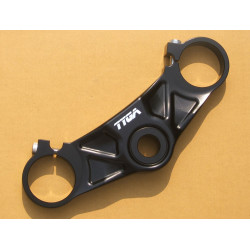 Té de fourche supérieur CNC noir , Aprilia RS250 98-05