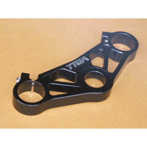 Té de fourche supérieur CNC noir, Honda 400 VFR NC30