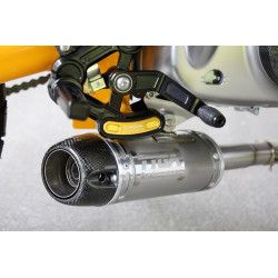 Ligne complète Tyga-Peformance silencieux court inox embout carbone, Honda 125 Monkey