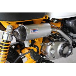 Ligne complète Tyga-Peformance haute silencieux Inox embout carbone, Honda 125 Monkey