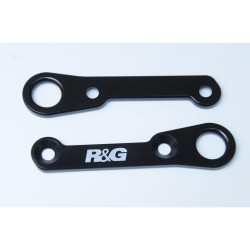 Platines pour sangles R&G RACING noir Honda CBR500R R&G RACING 1 - AVSmoto Racing Parts 