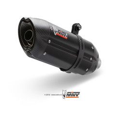 Déstockage Silencieux MIVV Suono inox brossé embout carbone Honda CBR600F 11-13/CB600F Hornet 2011-13