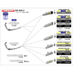 Silencieux Arrow Pro Race Racing titane, Honda CB et CBR 650 F 2014-18