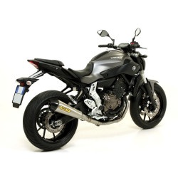 Ligne complète Arrow X-Kone noir embout carbone, Yamaha 700 MT-07 2014-20 & 700 Tracer 7 GT 2020-