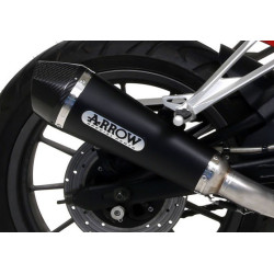 Ligne complète Arrow X-Kone noir embout carbone, Yamaha 700 MT-07 2014-20 & 700 Tracer 7 GT 2020-