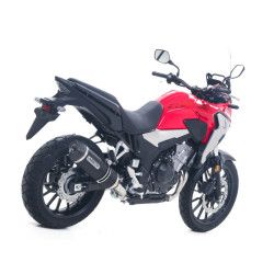 Echappement Arrow Race-Tech noir embout carbone, Honda CB 500 X 2019-20