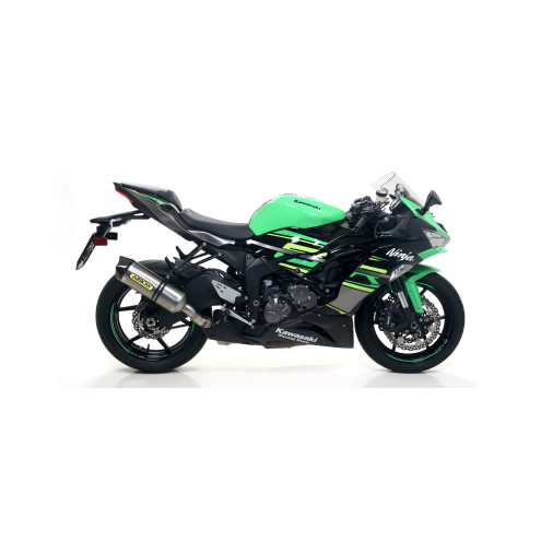 Silencieux Arrow Race-Tech Titane embout carbone, Kawasaki Ninja ZX-6R 636