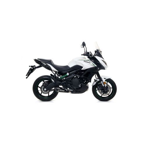 Silencieux Arrow X-Kone Noir embout carbone, Kawasaki Versys 650 2017-23