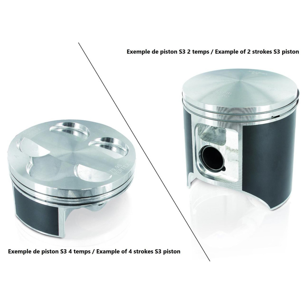 Piston S3 coulé Ø75,97mm compression standard Ossa TR280I