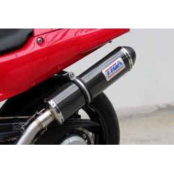 Ligne complète Tyga-Performance silencieux Full Carbone ovale, Honda VFR 750 RC36 94-97