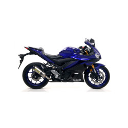 Echappement Arrow Thunder titane embout carbone, Yamaha YZF-R3 2019-20