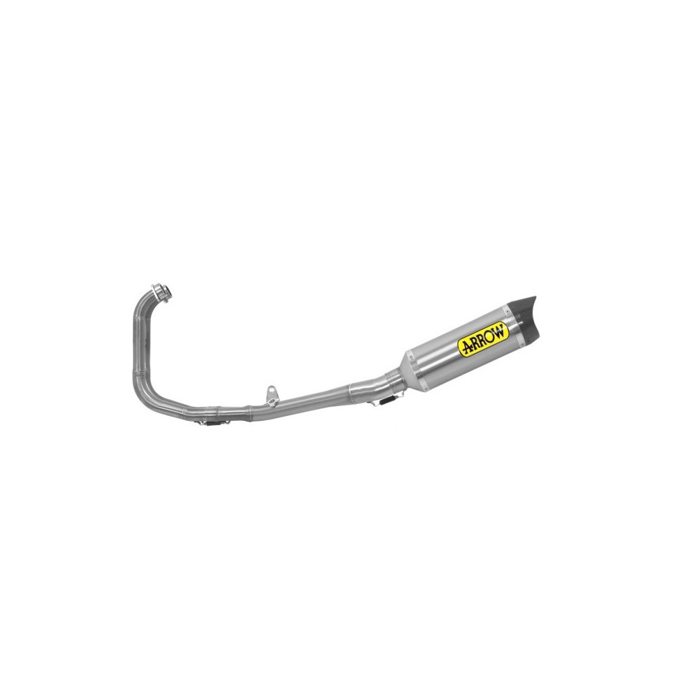 Ligne complète Arrow inox, silencieux Titane embout carbone, Yamaha YZF-R3 2017-20