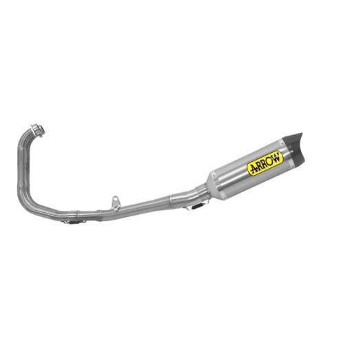 Ligne complète Arrow inox, silencieux Titane embout carbone, Yamaha YZF-R3 2017-20