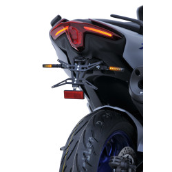 Support de plaque aluminium noir Ermax YAMAHA 560 T-MAX 20-21