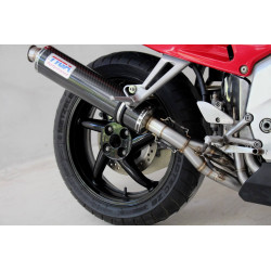 Ligne complète Tyga-Performance silencieux coté droit Carbone rond, Honda VFR 750 RC36 94-97