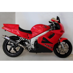 Ligne complète Tyga-Performance silencieux coté droit Carbone rond, Honda VFR 750 RC36 94-97