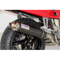 Ligne complète Tyga-Performance silencieux coté droit Carbone rond, Honda VFR 750 RC36 94-97