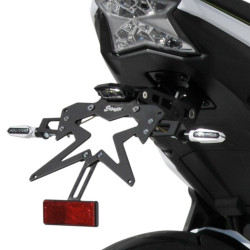 Support de plaque alu noir  Ermax Kawasaki Z 650 20-24