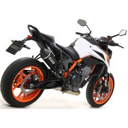 Silencieux Arrow Race-Tech noir embout carbone, KTM Duke 790-890