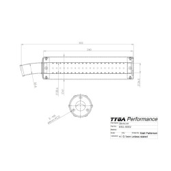 Silencieux Tyga aluminium 2 temps classic "Shorty" embout noir