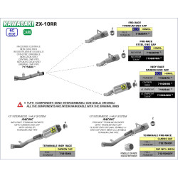 Silencieux Arrow Indy-Race alu Kawasaki ZX-10 R 2021-23