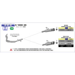 Silencieux Arrow Race-Tech Titane BMW S 1000 XR 2020-