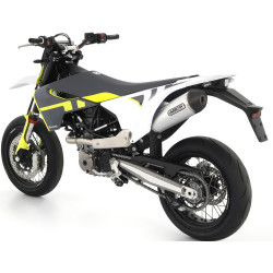 Silencieux Arrow Race-Tech Aluminium embout carbone Husqvarna 701 Supermoto 2017-2021