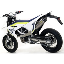 Silencieux Arrow Race-Tech Titane embout carbone Husqvarna 701 Supermoto 2017-2021