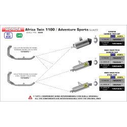 Silencieux Arrow SONORA Titane HONDA CRF 1100L Africa Twin 2020-23