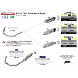 Silencieux Arrow SONORA Titane Noir Honda Africa Twin ADV Sports 2018/2019