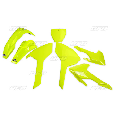 Caches boîte à air UFO jaune fluo Honda CRF250/450R/RX Ufo 1 - AVSmoto Racing Parts 