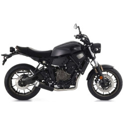 Silencieux Arrow Rebel noir embout alu poli Yamaha XSR 700 2021-22