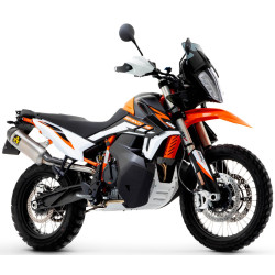 Silencieux Arrow Race-Tech aluminium embout carbone KTM 890 Adventure R 2021