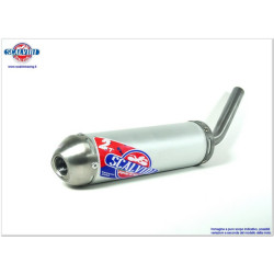 Silencieux Scalvini Racing alu embout inox Aprilia MX 125 2003-08