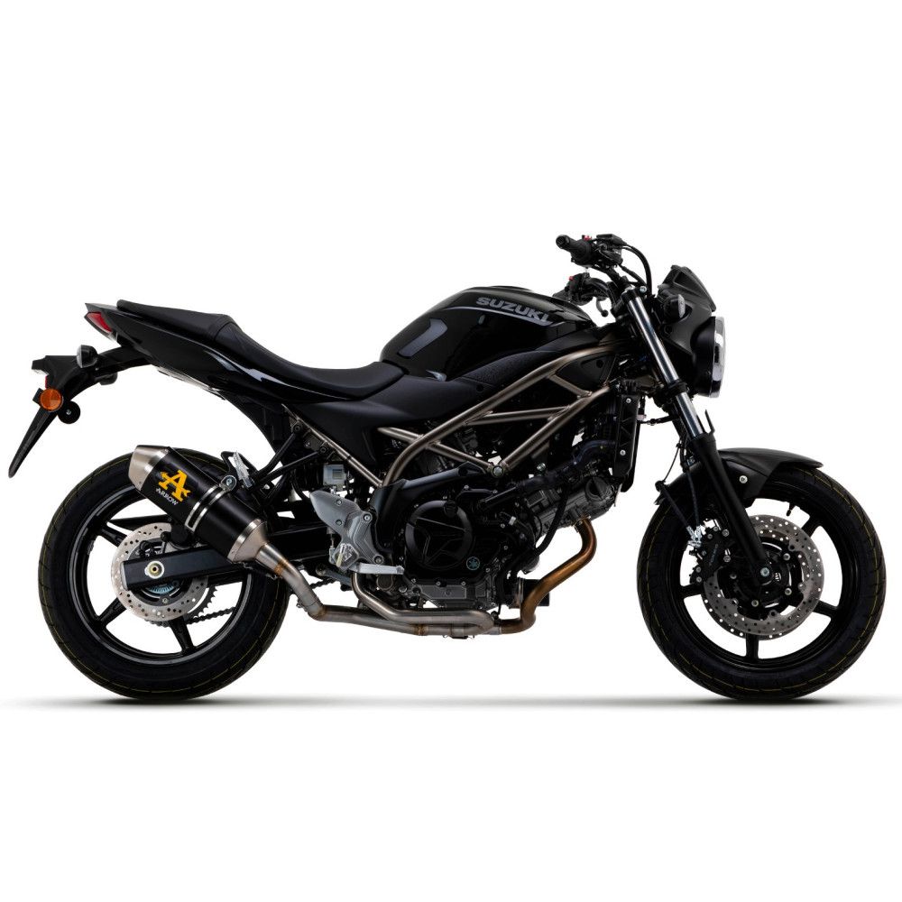 Silencieux Arrow aluminium noir, Suzuki SV 650 2016-22