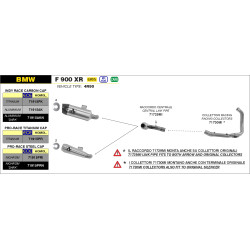 Raccord pour silencieux Arrow,  BMW F 900 R - F 900 XR 2020-