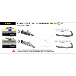 Silencieux Arrow Sonora titane, BMW R 1250 GS 2019-23