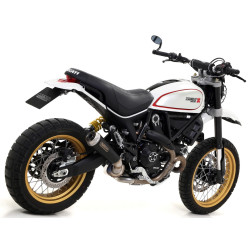 Silencieux Arrow Pro-Race Noir, Ducati Scrambler 800 Desert Sled 2017-20