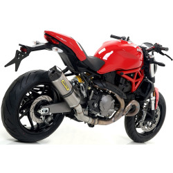 Silencieux Arrow Race-Tech Titane embout carbone Ducati 821 Monster 2018-20