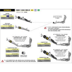 Silencieux Arrow Pro-Race titane, Honda CBR 1000 RR-R 2020-23
