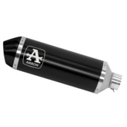 Silencieux Arrow Urban alu noir embout inox noir Honda Forza 350 2021-