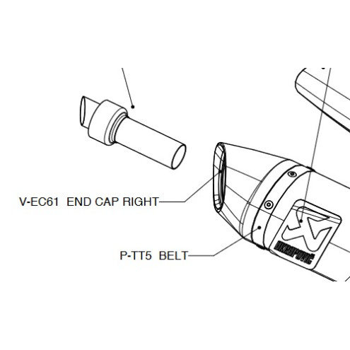 Embout carbone Akrapovic Titane S-A7SO2-HDT, Aprilia Dorsoduro 750 2008-2016