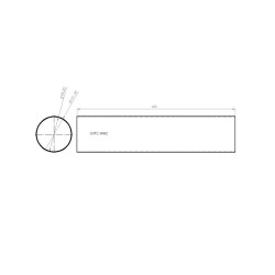 Tube carbone pour silencieux 98,5mm x 450mm