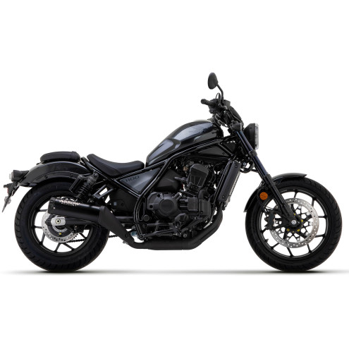 Silencieux Arrow Rebel embout alu noir, Honda CMX 1100 REBEL 2021-22