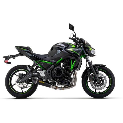 Ligne complète Arrow X-Kone noir, Kawasaki Z650 / Ninja 650 2021-