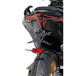 Support de plaque aluminium noir anodisé Ermax YAMAHA 560 T-MAX 2022