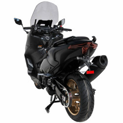 Support de plaque aluminium noir anodisé Ermax YAMAHA 560 T-MAX 2022